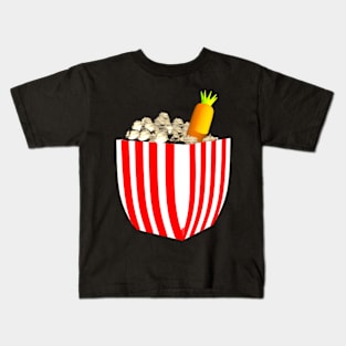 Popcorn Carrot Time Kids T-Shirt